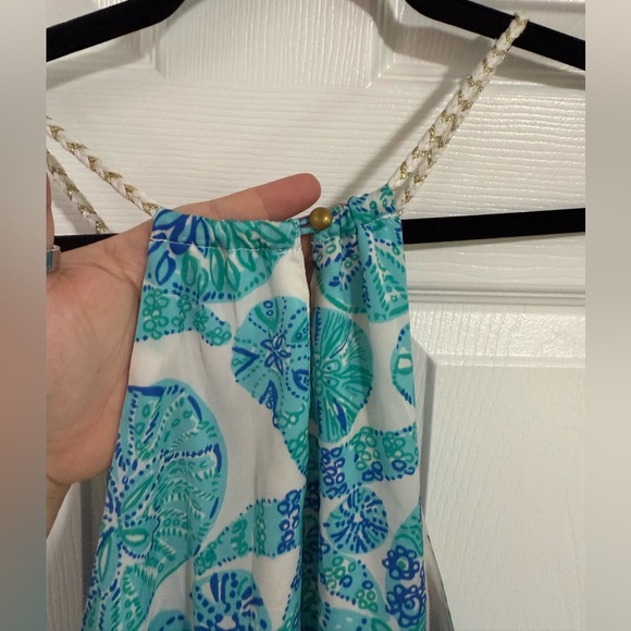 Lilly Pulitzer for Target Nautical Teal and White Patterned Tank XXL - Picture 5 of 8